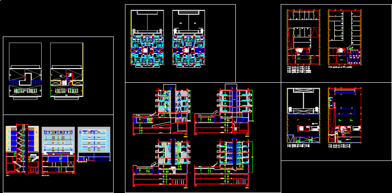 Apartment Building – Car Park DWG Block for AutoCAD