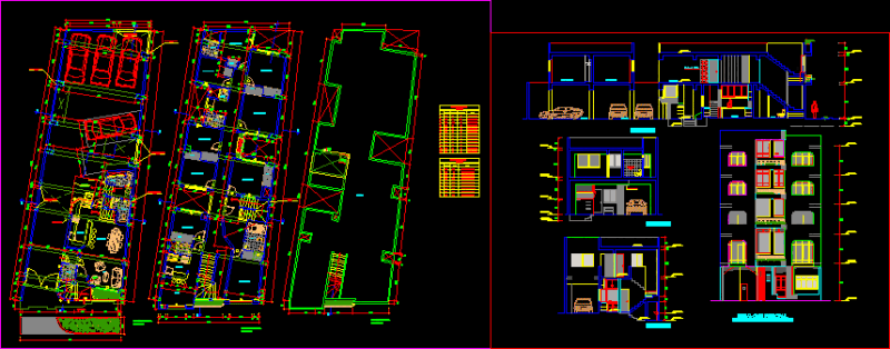 Apartment Building – Lima Peru DWG Section for AutoCAD