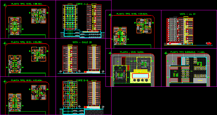 Apartment Building - Project DWG Full Project for AutoCAD • Designs CAD