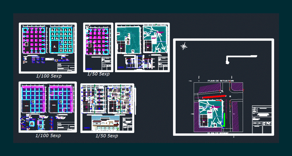 Apartment Building DWG Block for AutoCAD