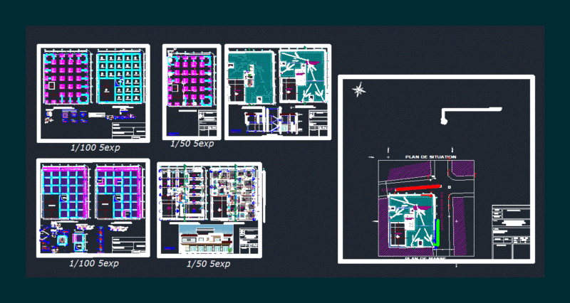 Apartment Building DWG Block for AutoCAD