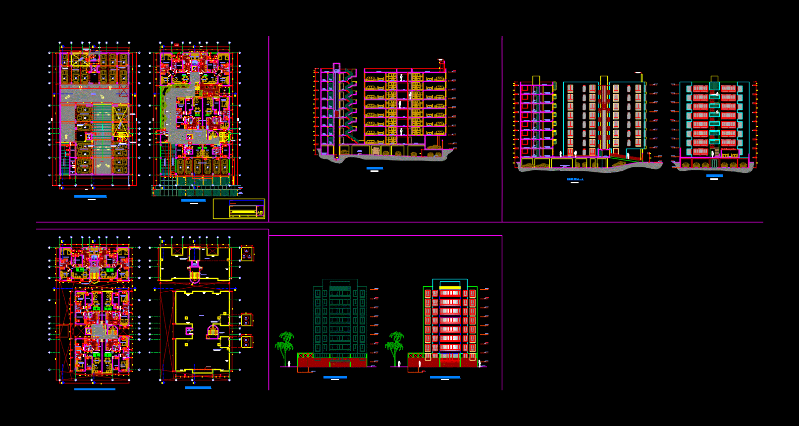 Apartment Building DWG Block For AutoCAD Designs CAD   Apartment Building Dwg Block For Autocad 31979 