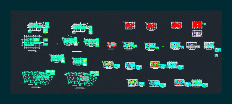 Apartment Building DWG Block for AutoCAD