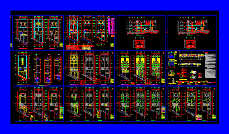 Apartment Building DWG Block for AutoCAD