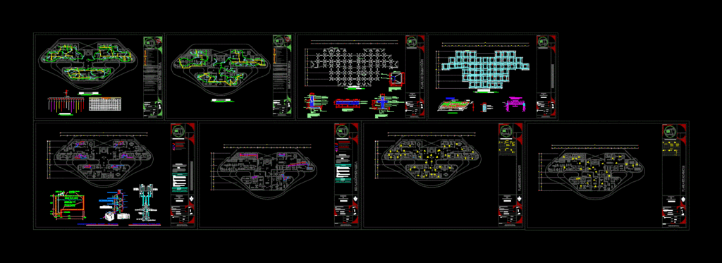 Apartment Building DWG Block for AutoCAD