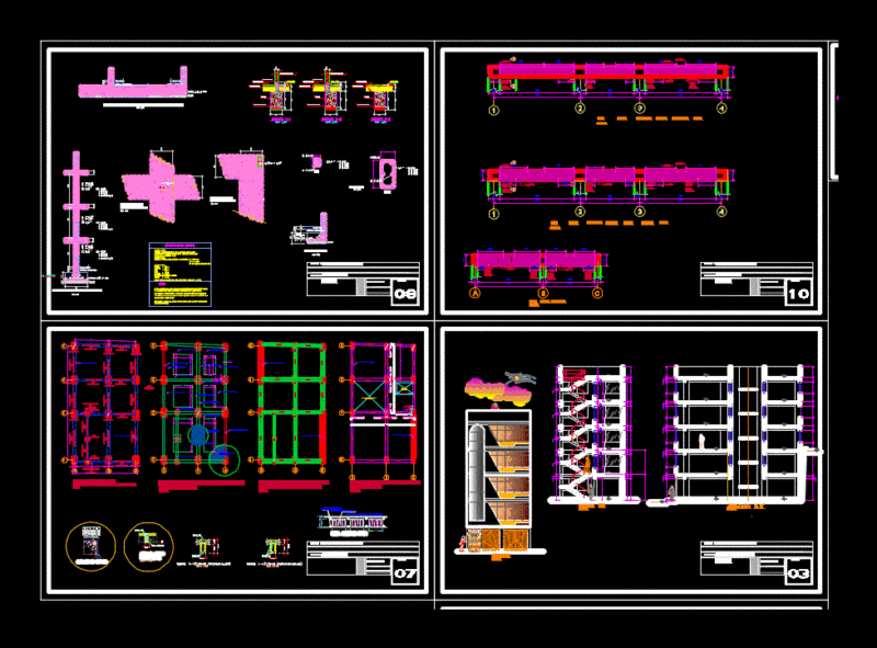 Apartment Building DWG Block for AutoCAD