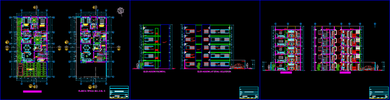 Apartment Building DWG Section for AutoCAD