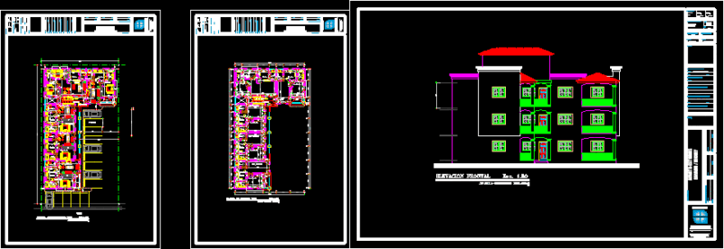 Apartment Building DWG Section for AutoCAD