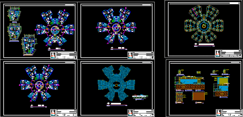 Apartment Building Multifamily DWG Section for AutoCAD
