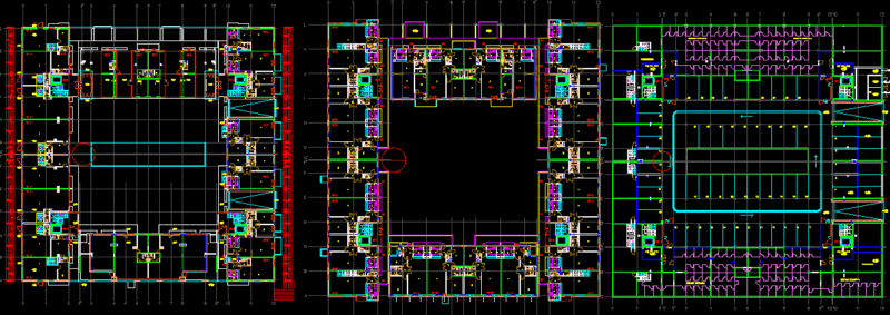 Apartment Building Nbg DWG Block for AutoCAD