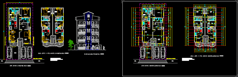 Apartment Building Project DWG Full Project for AutoCAD