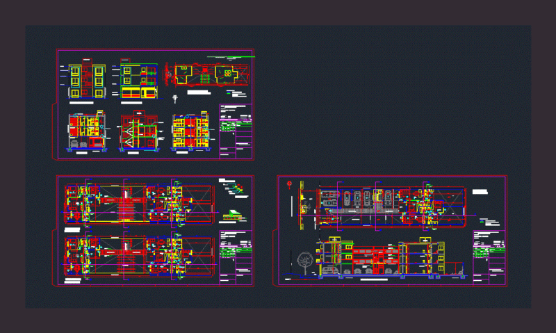 Apartment Complex DWG Block for AutoCAD
