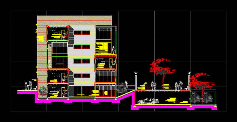 Apartment Complex DWG Full Project for AutoCAD