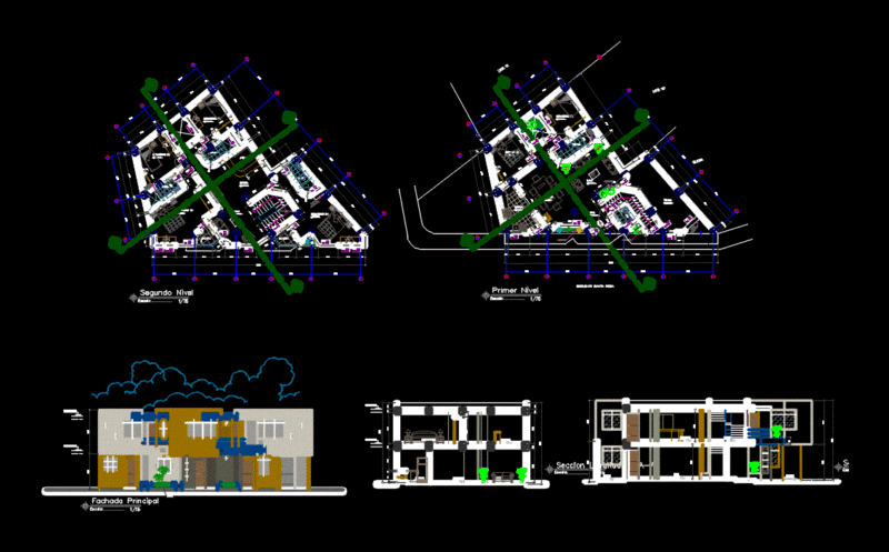 Apartment DWG Block for AutoCAD