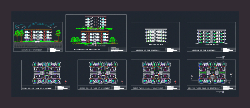 Apartment DWG Plan for AutoCAD