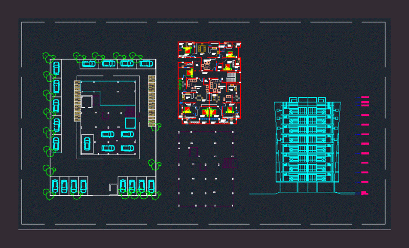 Apartment DWG Section for AutoCAD