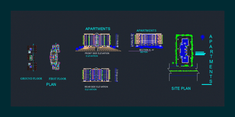 Apartment DWG Section for AutoCAD