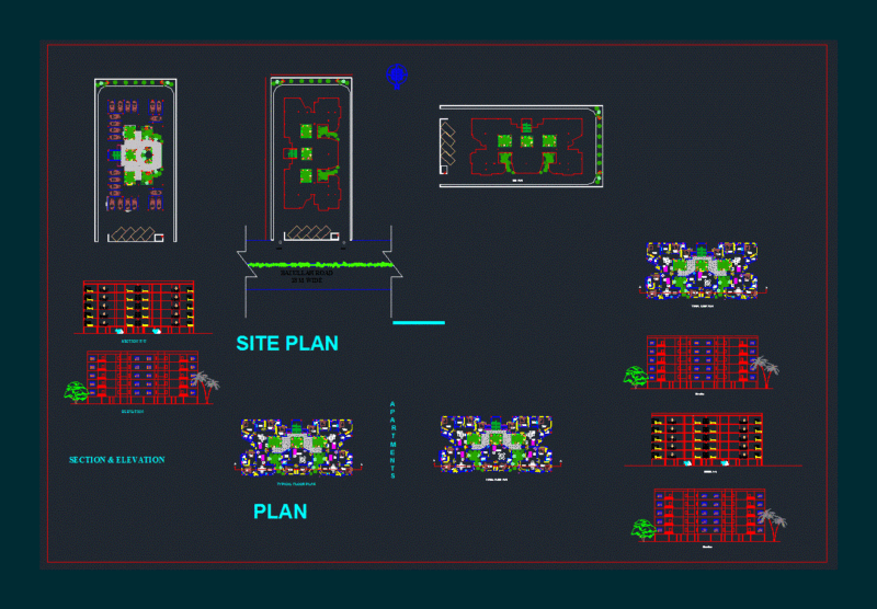 Apartment DWG Section for AutoCAD