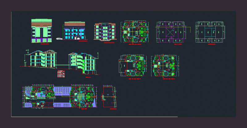 Apartment DWG Section for AutoCAD