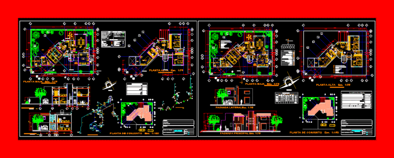 Apartment House DWG Block for AutoCAD