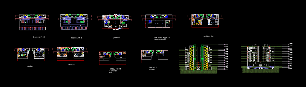 Apartment Multipurpose DWG Block for AutoCAD