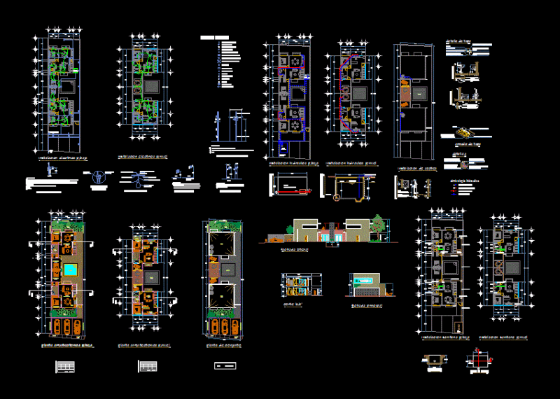 Apartments 10×32 DWG Full Project for AutoCAD