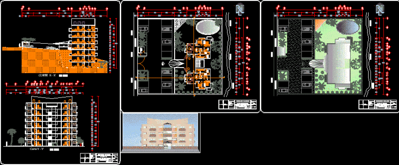 Apartments – Cuernavaca DWG Block for AutoCAD