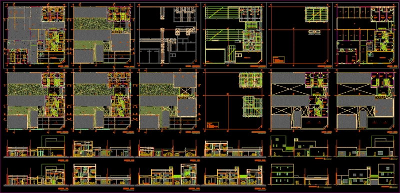 Apartments Building DWG Section for AutoCAD