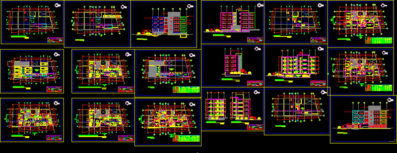 Apartments Building DWG Section for AutoCAD