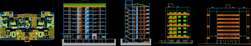 Apartments Building Project DWG Full Project for AutoCAD