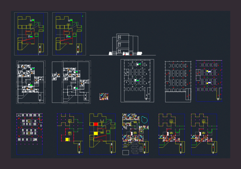 Apartments DWG Block for AutoCAD