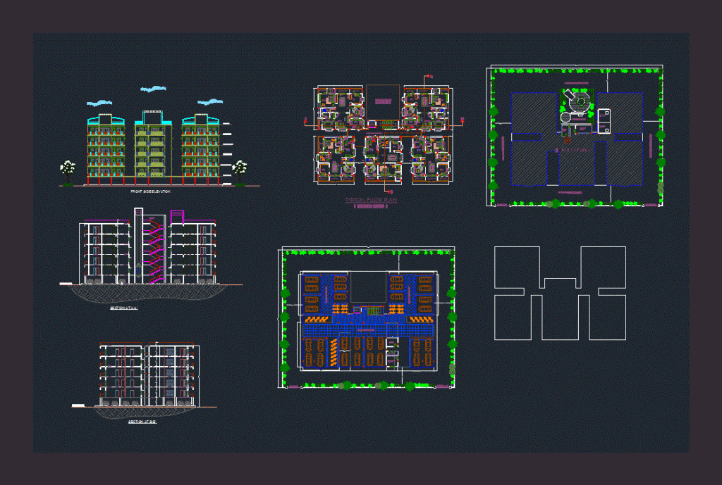 Apartments DWG Plan for AutoCAD