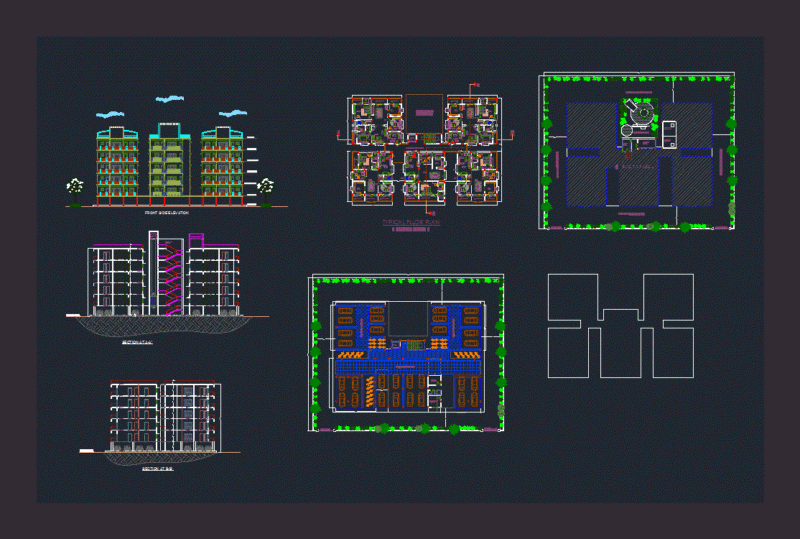 Apartments DWG Plan for AutoCAD