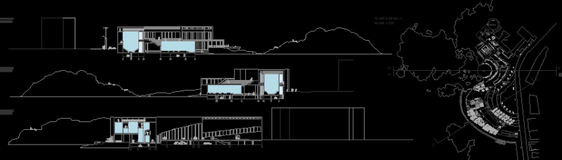 Aquarium Planimetry DWG Section for AutoCAD