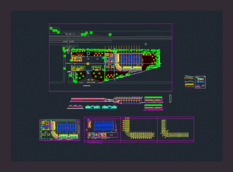 Aquatic Center DWG Block for AutoCAD