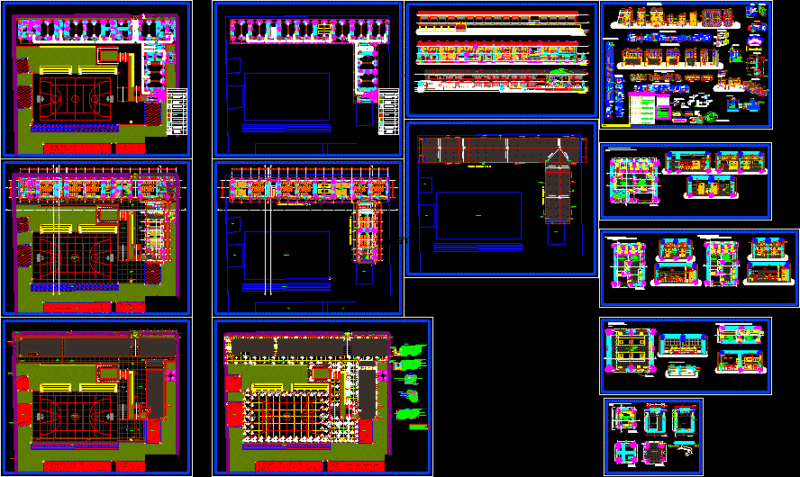Architectural College Project DWG Full Project for AutoCAD