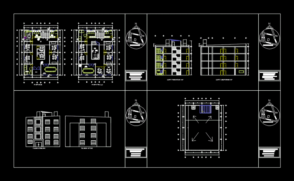 Architectural Plan DWG Block for AutoCAD