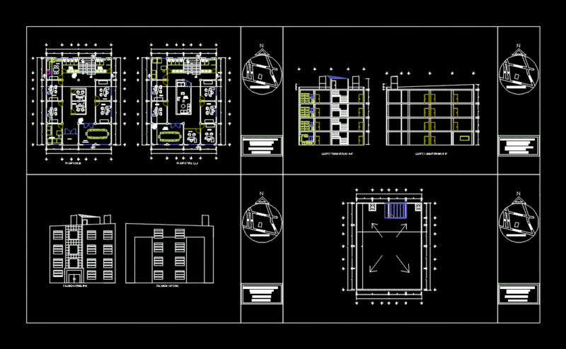 Architectural Plan DWG Block for AutoCAD