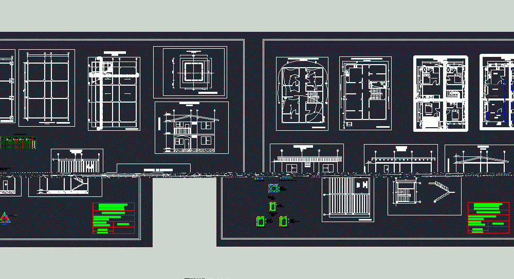 Two Storey House 2D DWG Plan For AutoCAD Designs CAD two-storey-house-2d-dwg-plan-for-autocad-designs-cad