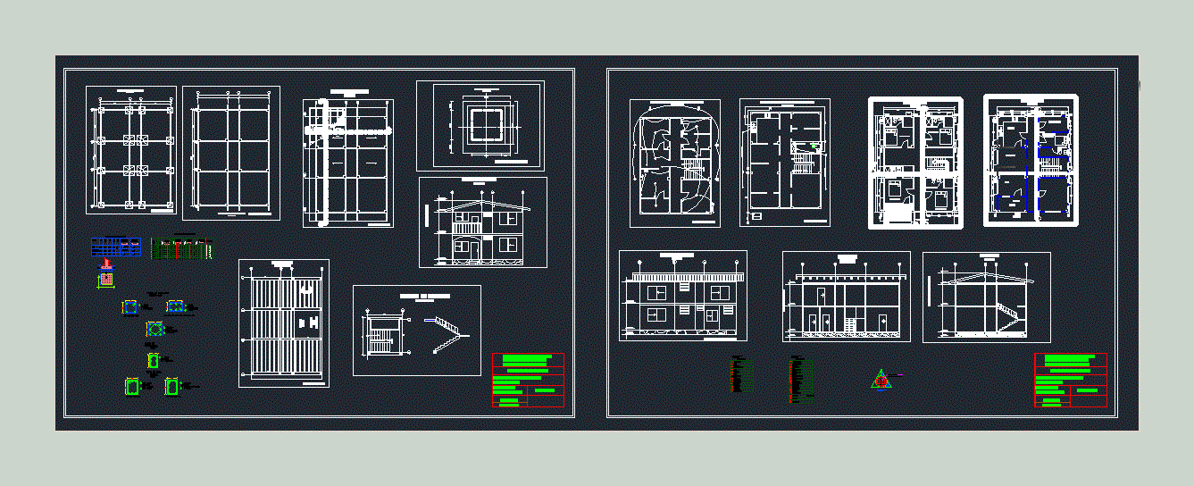 Two Storey House Plan Autocad Home