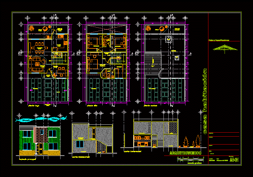 architectural_project_home_dwg_full_project_for_autocad_75676