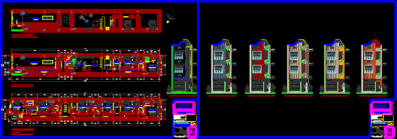 Architecture – Commerce Housing DWG Full Project for AutoCAD