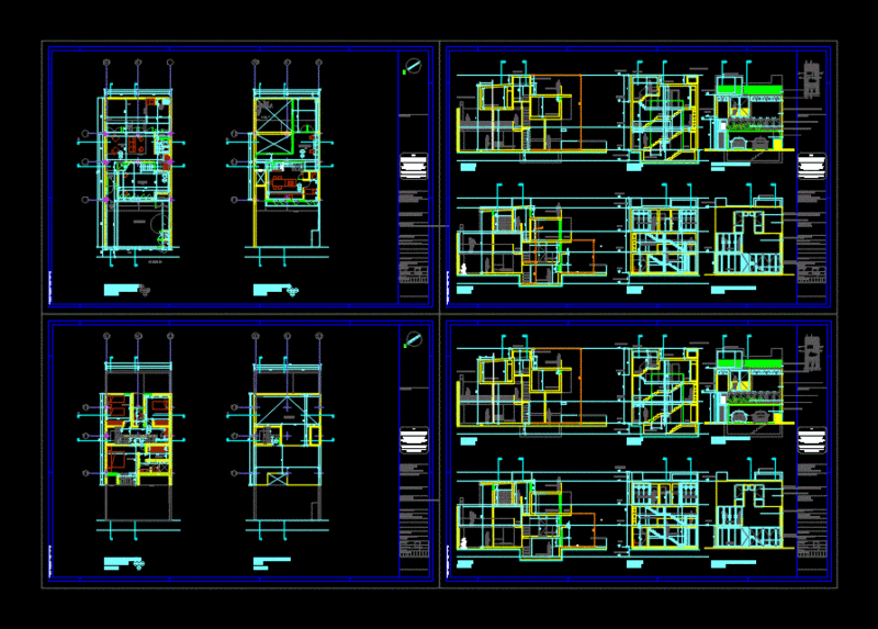 Architecture And Structure House DWG Section for AutoCAD