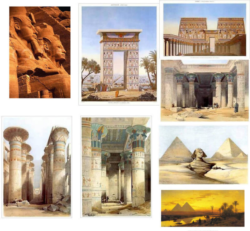 Architecture Ejipcia 2D BMP Graphics Graphics