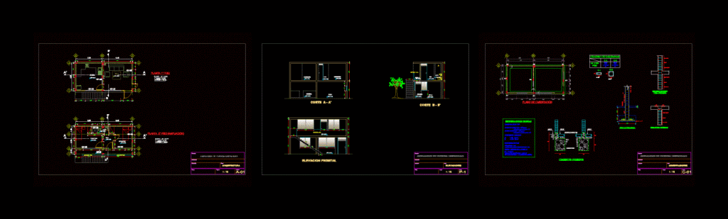 House 2D Plan for AutoCAD