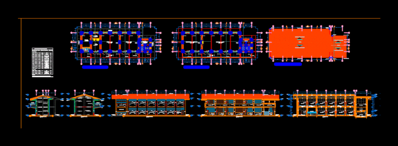 Architecture Primary School DWG Detail for AutoCAD