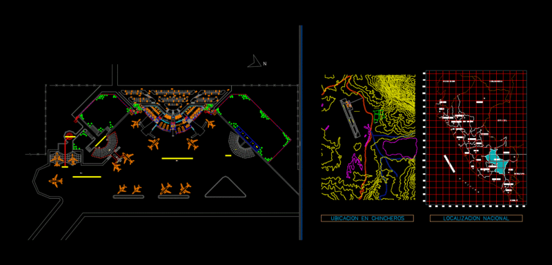 Areopuerto In Chinchero; Cuzco DWG Block for AutoCAD