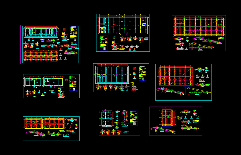 Army Barracks DWG Detail for AutoCAD