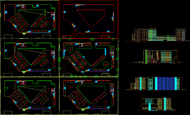 Arqiutectura – Office Building DWG Block for AutoCAD