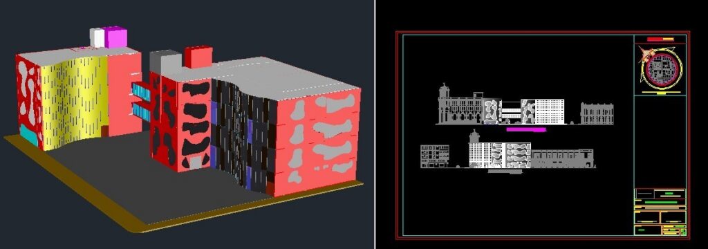 Art School 3D DWG Model for AutoCAD